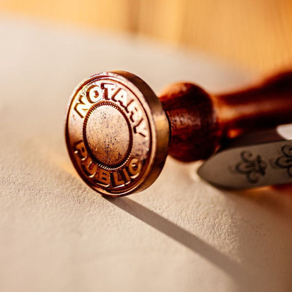 Photo of a Notary stamp